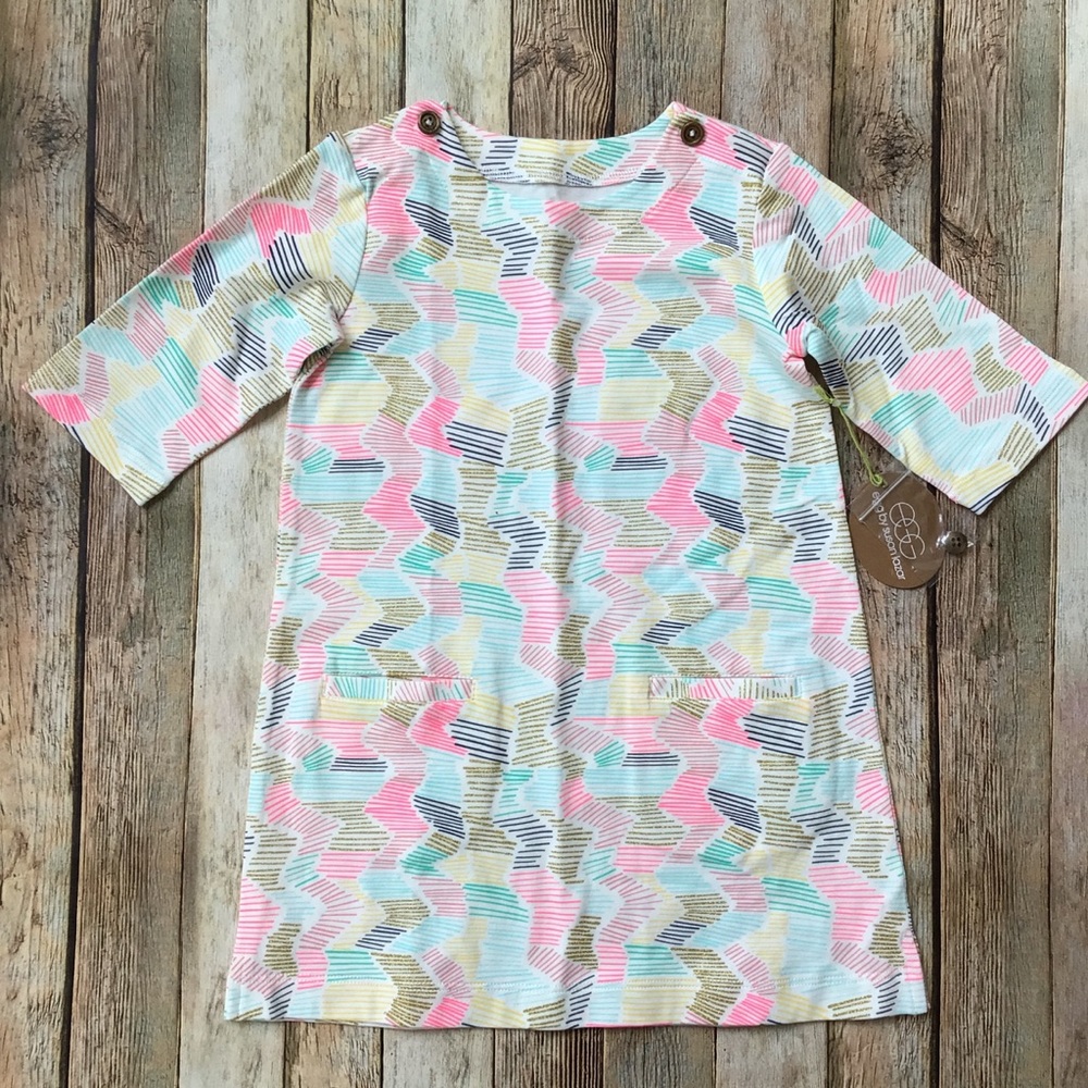 NWT EGG Shimmery Zigzag Elsie Dress